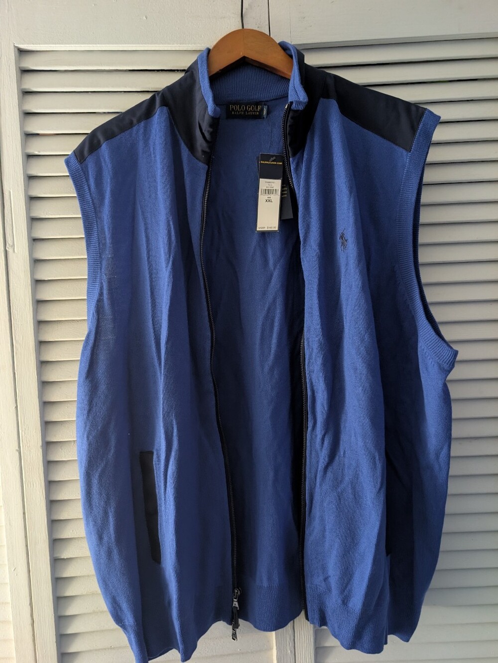 Polo Golf Ralph Lauren Blue & Black Golf Vest